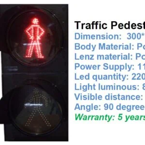 TRAFFIC SIGNAL LIGHT FOR PEDESTRIAN SIZE 300 X 710 X180 MM